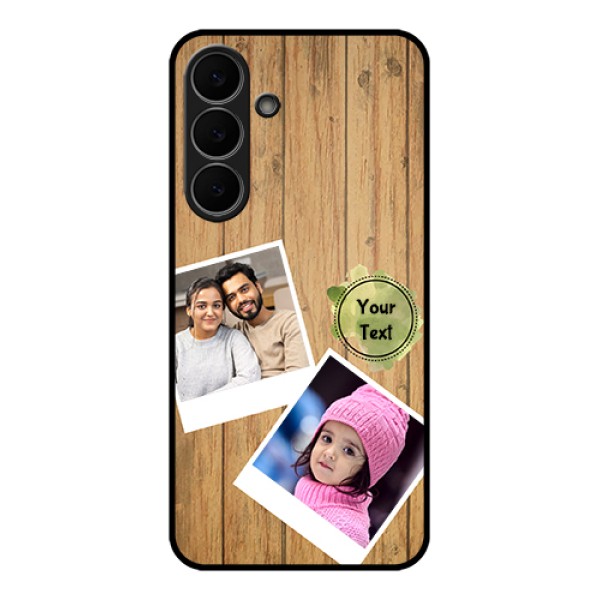 Samsung Galaxy S25 FE 5G Custom Glass Phone Case - Wooden Texture Design