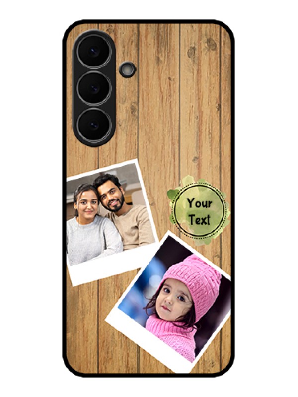 Custom Samsung Galaxy S25 FE 5G Custom Glass Phone Case - Wooden Texture Design