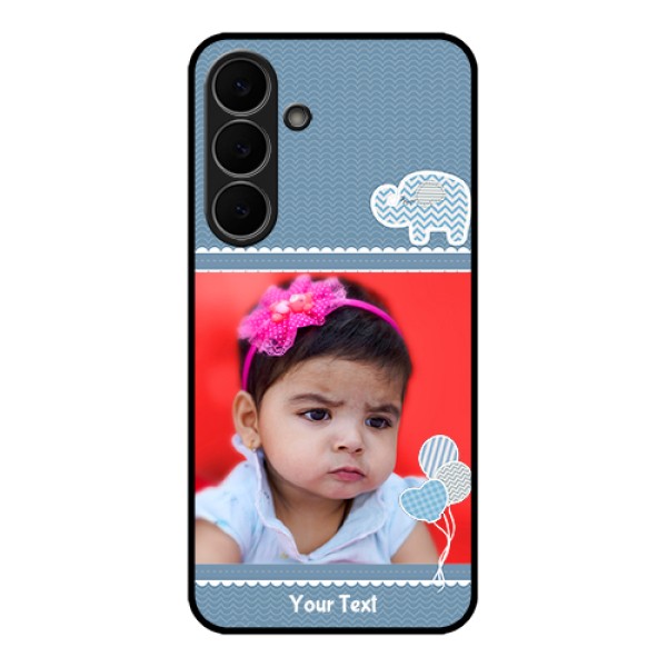 Samsung Galaxy S25 FE 5G Custom Glass Phone Case - With Kids Pattern Design
