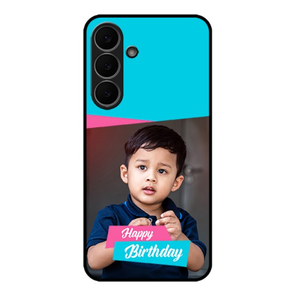 Samsung Galaxy S25 FE 5G Custom Glass Phone Case - Image Holder With 2 Color Design Samsung Galaxy S25 FE 5G Custom Glass Phone Case - Image Holder With 2 Color Design