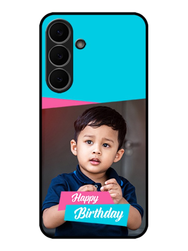 Custom Samsung Galaxy S25 FE 5G Custom Glass Phone Case - Image Holder With 2 Color Design