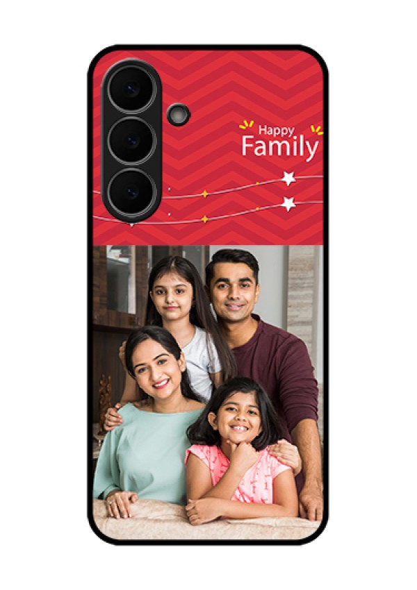 Samsung Galaxy S25 FE 5G Custom Glass Phone Case - Happy Family Design