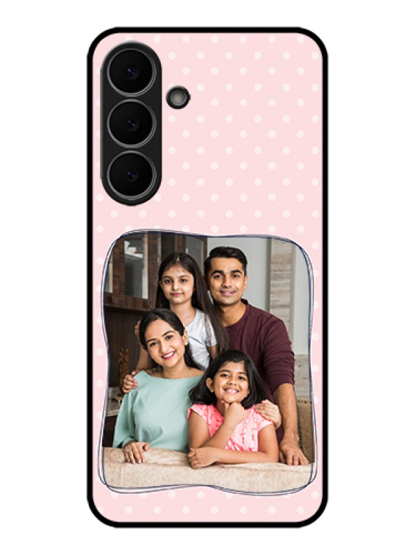 Custom Samsung Galaxy S25 FE 5G Custom Glass Phone Case - Family With Dots Design