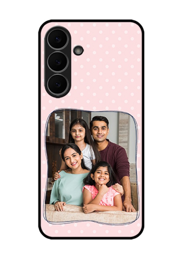 Samsung Galaxy S25 FE 5G Custom Glass Phone Case - Family With Dots Design
