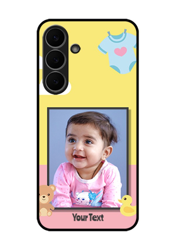 Samsung Galaxy S25 FE 5G Custom Glass Phone Case - Kids 2 Color Design