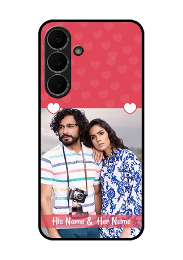 Samsung Galaxy S25 FE 5G Custom Glass Phone Case - Simple Love Design