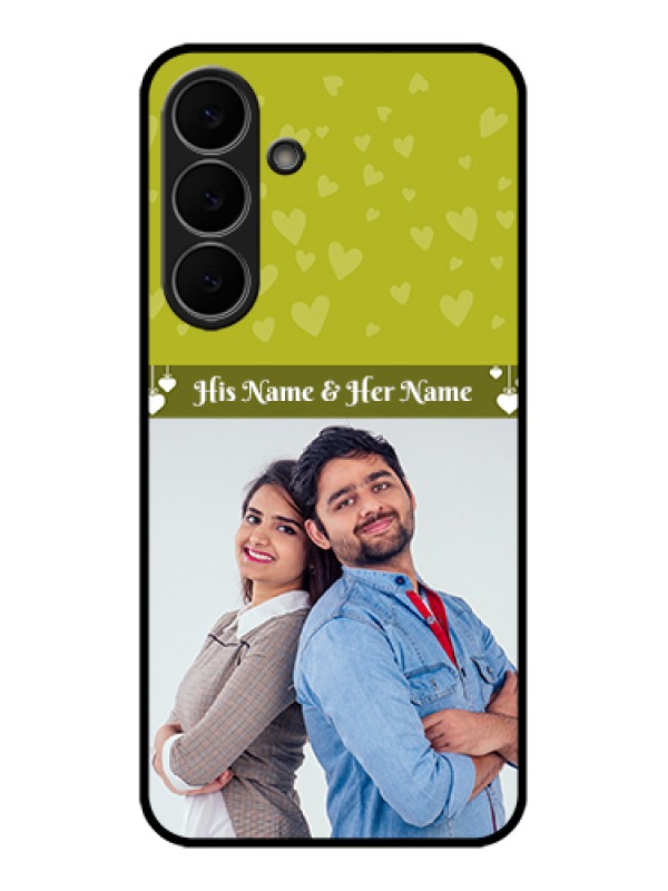 Custom Samsung Galaxy S25 FE 5G Custom Glass Phone Case - You & Me Heart Design