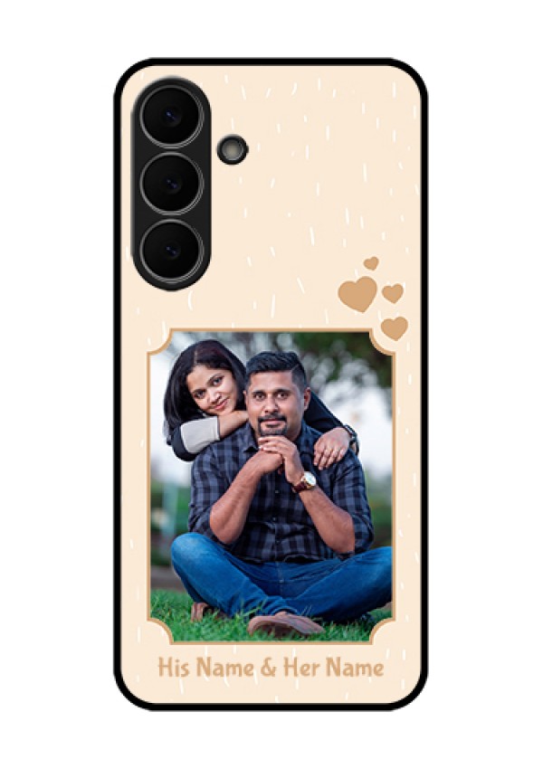 Samsung Galaxy S25 FE 5G Custom Glass Phone Case - With Confetti Love Design