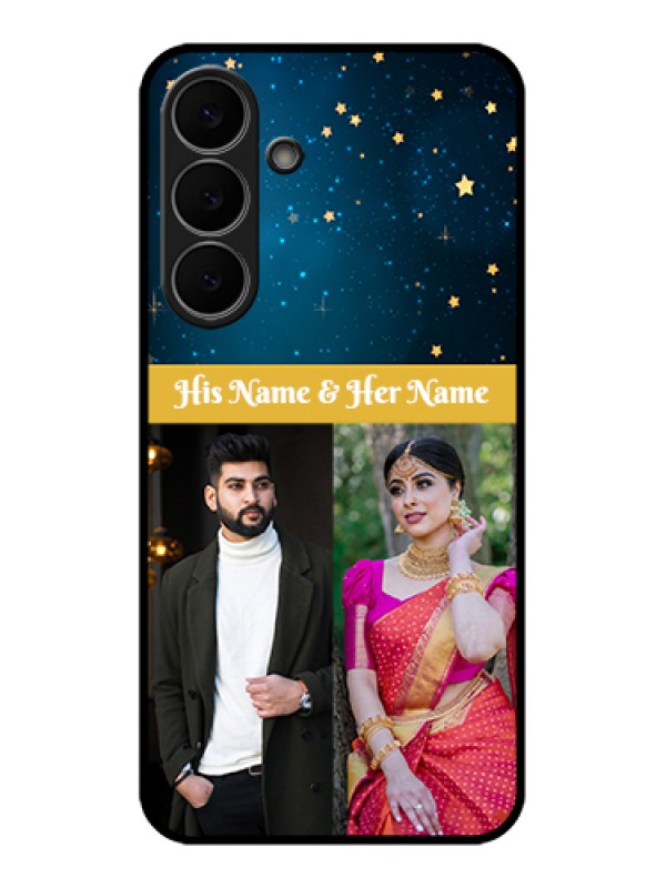 Custom Samsung Galaxy S25 FE 5G Custom Glass Phone Case - Galaxy Stars Backdrop Design