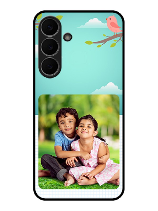 Custom Samsung Galaxy S25 FE 5G Custom Glass Phone Case - Doodle Love Design
