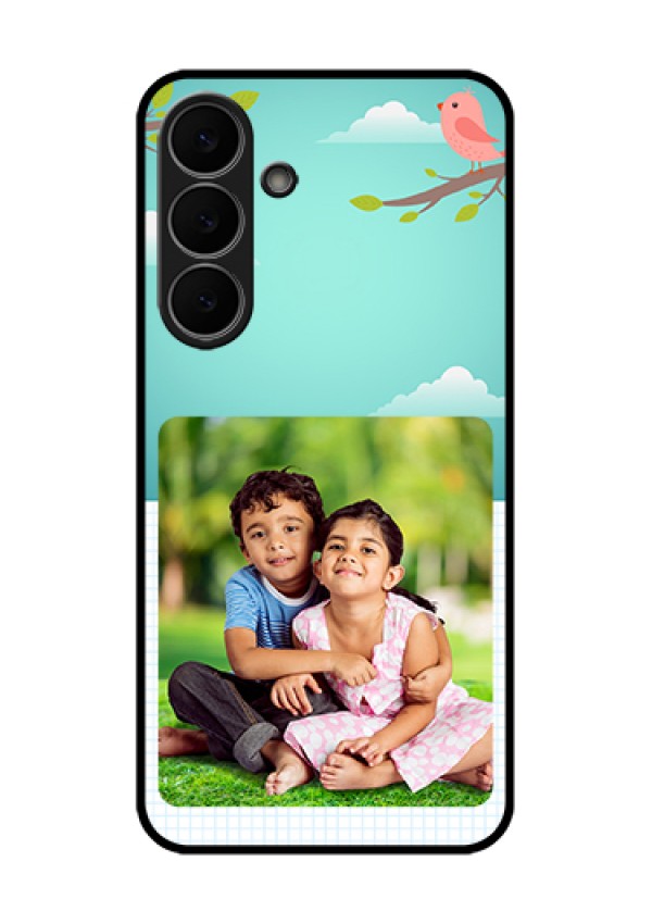 Samsung Galaxy S25 FE 5G Custom Glass Phone Case - Doodle Love Design