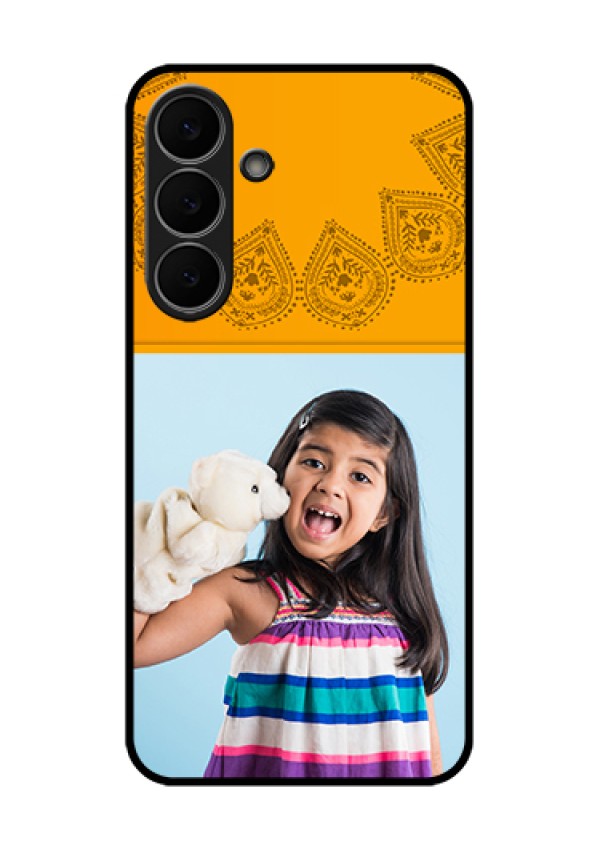 Samsung Galaxy S25 FE 5G Custom Glass Phone Case - Photo Wedding Design