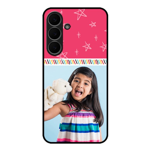 Samsung Galaxy S25 FE 5G Custom Glass Phone Case - Line Art Design