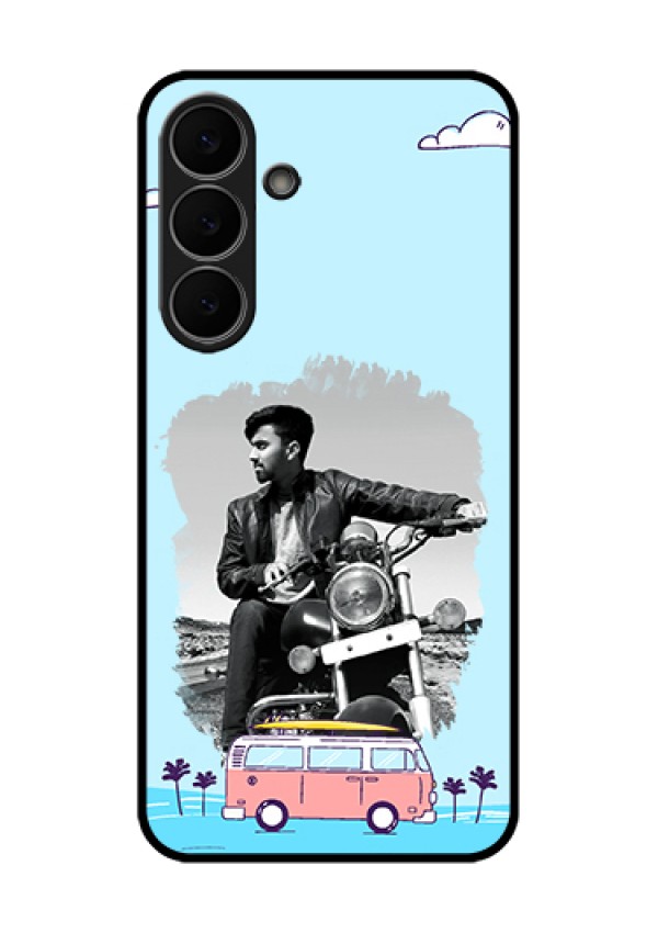 Samsung Galaxy S25 FE 5G Custom Glass Phone Case - Travel & Adventure Design