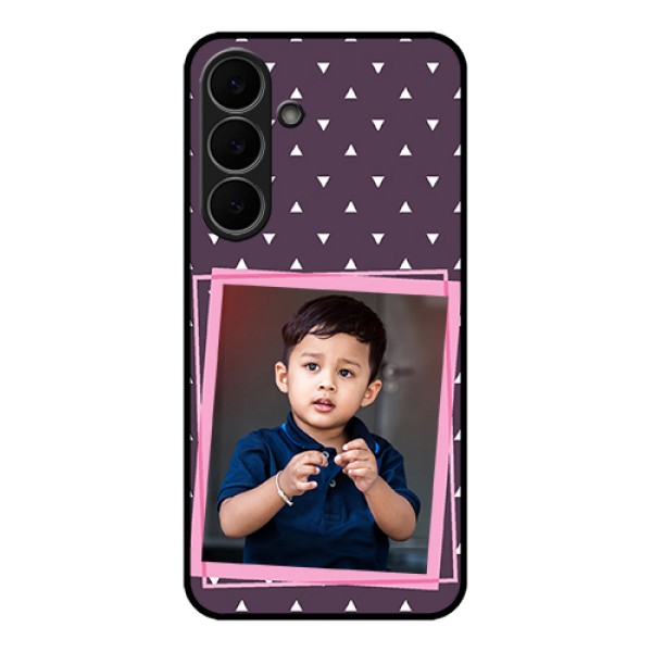 Samsung Galaxy S25 FE 5G Custom Glass Phone Case - Triangle Pattern Dotted Design Samsung Galaxy S25 FE 5G Custom Glass Phone Case - Triangle Pattern Dotted Design
