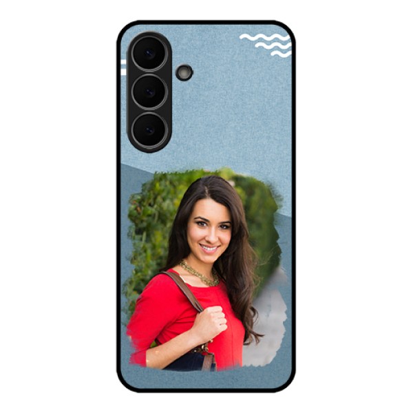 Samsung Galaxy S25 FE 5G Custom Glass Phone Case - Grunge Line Art Design Samsung Galaxy S25 FE 5G Custom Glass Phone Case - Grunge Line Art Design