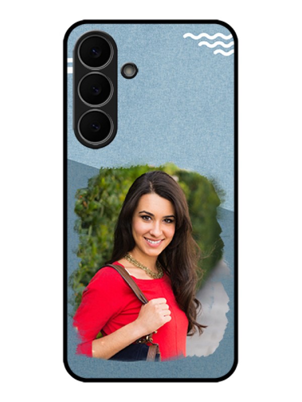 Custom Samsung Galaxy S25 FE 5G Custom Glass Phone Case - Grunge Line Art Design