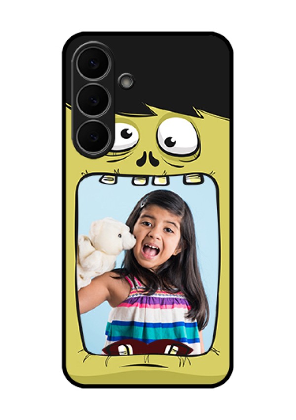 Samsung Galaxy S25 FE 5G Custom Glass Phone Case - Cartoon Monster Back Case Design
