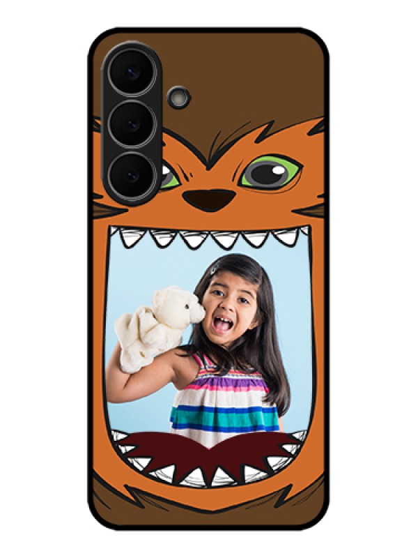 Custom Samsung Galaxy S25 FE 5G Custom Glass Phone Case - Owl Monster Back Case Design