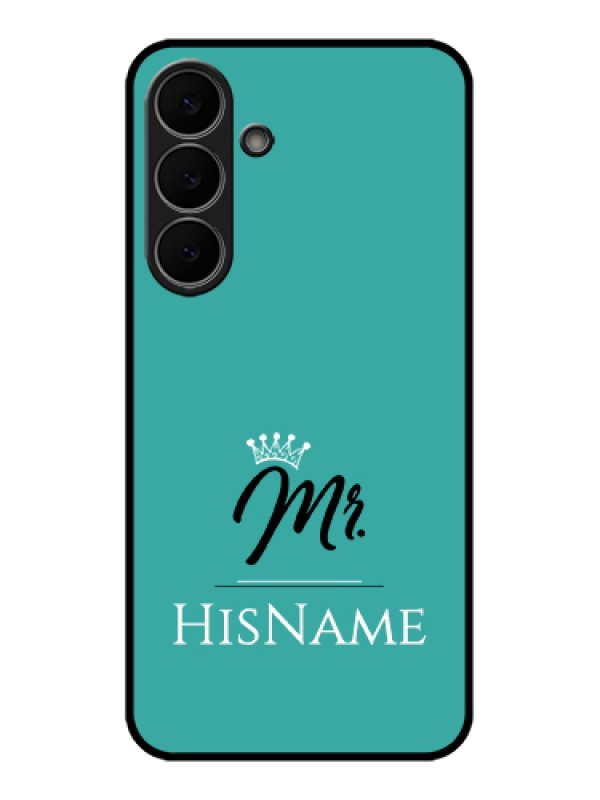 Custom Samsung Galaxy S25 FE 5G Custom Glass Phone Case - Mr With Name Design