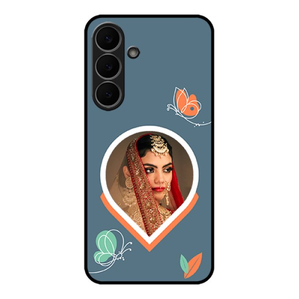 Samsung Galaxy S25 FE 5G Custom Glass Phone Case - Droplet Butterflies Design Samsung Galaxy S25 FE 5G Custom Glass Phone Case - Droplet Butterflies Design