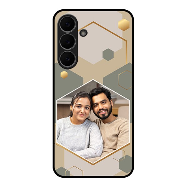 Samsung Galaxy S25 FE 5G Custom Glass Phone Case - Stylish Hexagon Pattern Design Samsung Galaxy S25 FE 5G Custom Glass Phone Case - Stylish Hexagon Pattern Design