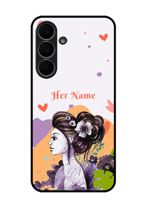 Samsung Galaxy S25 FE 5G Custom Glass Phone Case - Woman And Nature Design