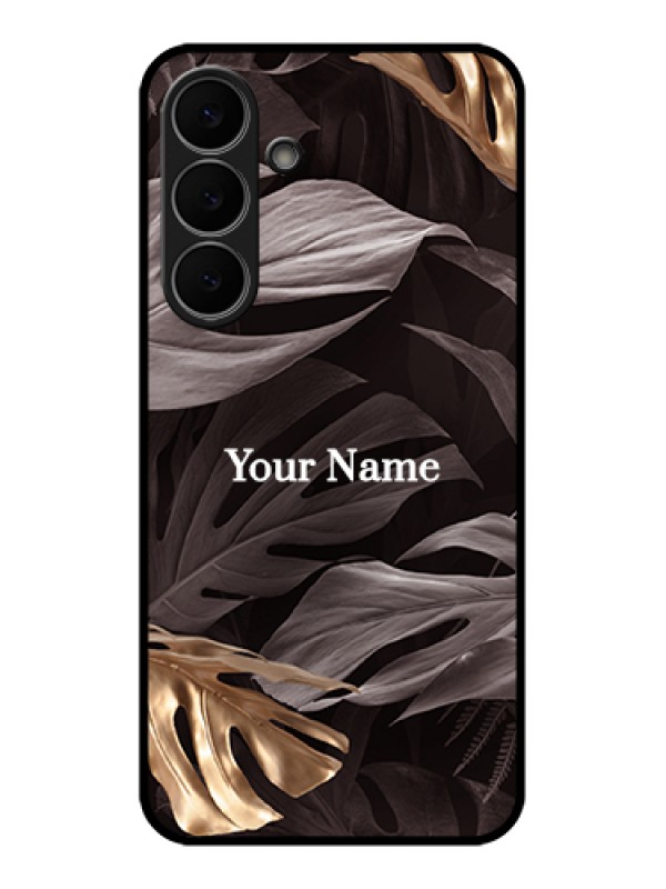 Custom Samsung Galaxy S25 FE 5G Custom Glass Phone Case - Wild Leaves Digital Paint Design