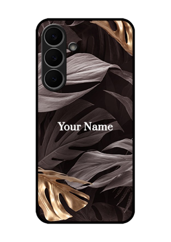 Samsung Galaxy S25 FE 5G Custom Glass Phone Case - Wild Leaves Digital Paint Design