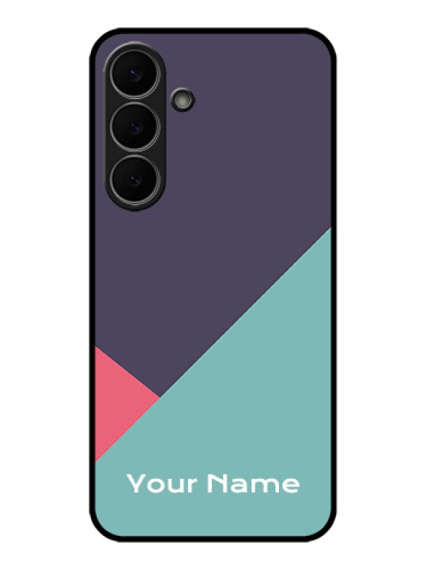 Custom Samsung Galaxy S25 FE 5G Custom Glass Phone Case - Tri Color Abstract Design