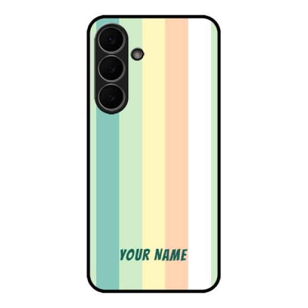 Samsung Galaxy S25 FE 5G Custom Glass Phone Case - Multi - Colour Stripes Design Samsung Galaxy S25 FE 5G Custom Glass Phone Case - Multi - Colour Stripes Design