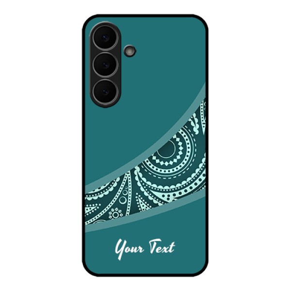 Samsung Galaxy S25 FE 5G Custom Glass Phone Case - Semi Visible Floral Design