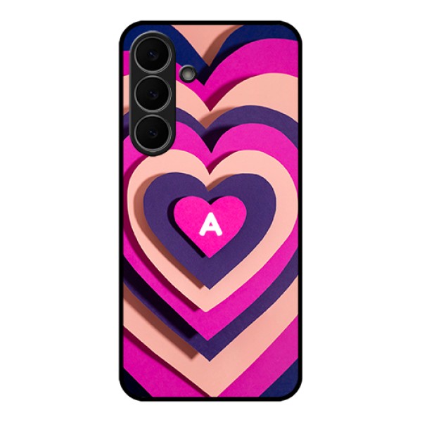 Samsung Galaxy S25 FE 5G Custom Glass Phone Case - Cute Heart Pattern Design Samsung Galaxy S25 FE 5G Custom Glass Phone Case - Cute Heart Pattern Design