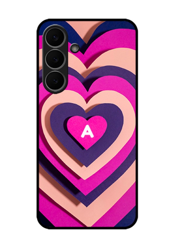 Samsung Galaxy S25 FE 5G Custom Glass Phone Case - Cute Heart Pattern Design