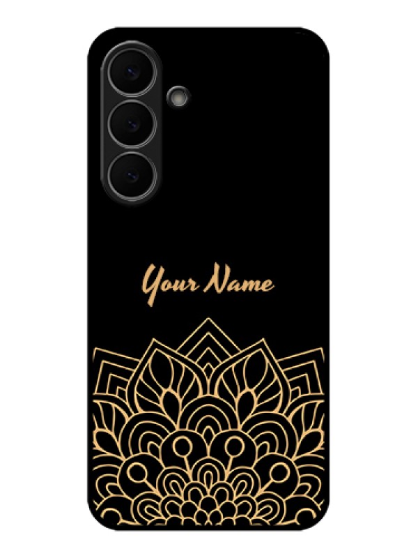 Custom Samsung Galaxy S25 FE 5G Custom Glass Phone Case - Golden Mandala Design