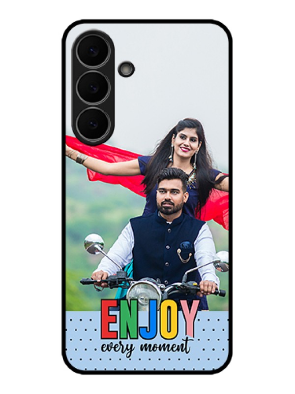 Custom Samsung Galaxy S25 FE 5G Custom Glass Phone Case - Enjoy Every Moment Design