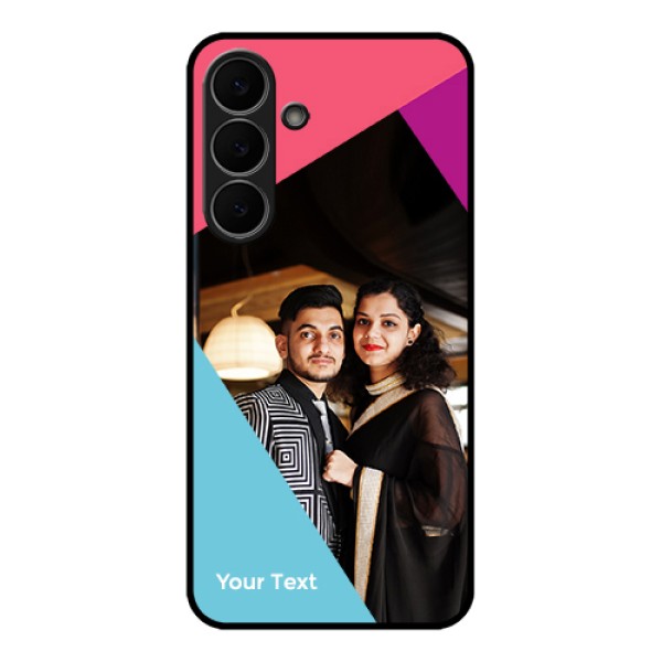 Samsung Galaxy S25 FE 5G Custom Glass Phone Case - Stacked Triple Colour Design Samsung Galaxy S25 FE 5G Custom Glass Phone Case - Stacked Triple Colour Design