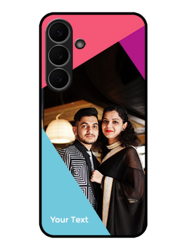 Custom Samsung Galaxy S25 FE 5G Custom Glass Phone Case - Stacked Triple Colour Design