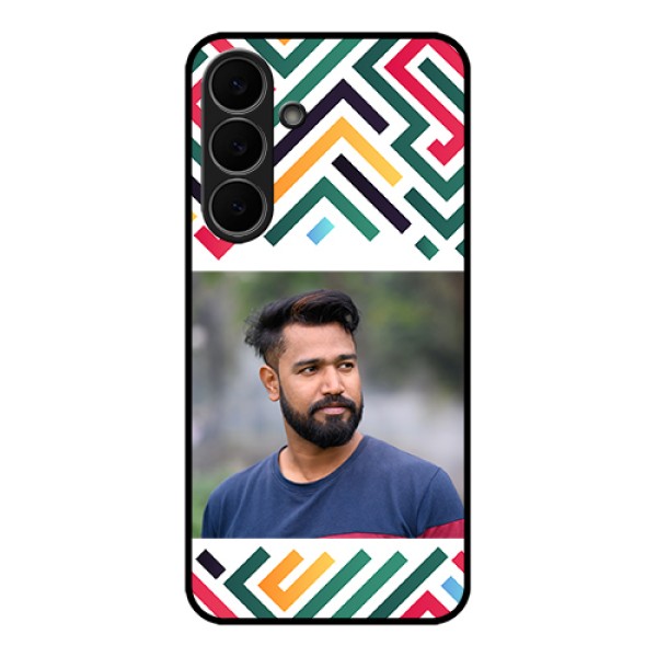 Samsung Galaxy S25 FE 5G Custom Glass Phone Case - Colorful Maze Pattern Design Samsung Galaxy S25 FE 5G Custom Glass Phone Case - Colorful Maze Pattern Design