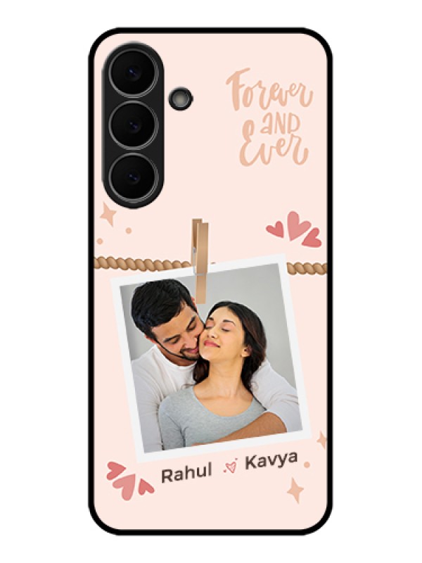 Custom Samsung Galaxy S25 FE 5G Custom Glass Phone Case - Forever And Ever Love Design