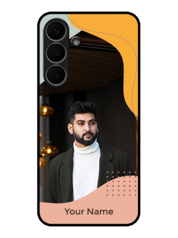Custom Samsung Galaxy S25 FE 5G Custom Glass Phone Case - Tri - Coloured Overlay Design