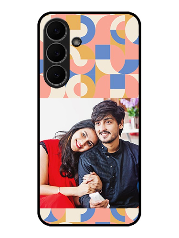 Custom Samsung Galaxy S25 FE 5G Custom Glass Phone Case - Semi - Circle Maze Pattern Design