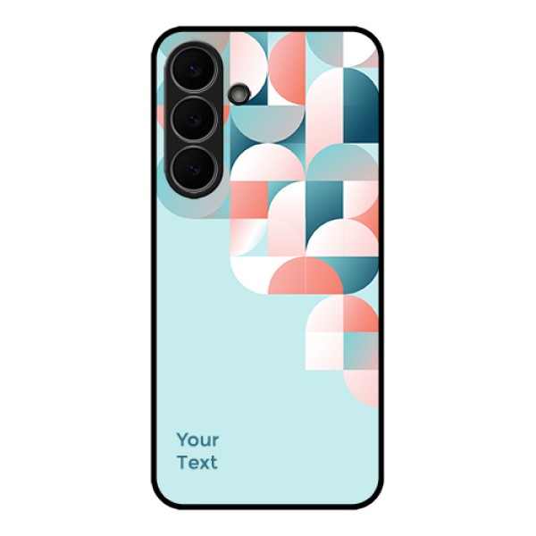 Samsung Galaxy S25 FE 5G Custom Glass Phone Case - Stylish Semi - Circle Pattern Design