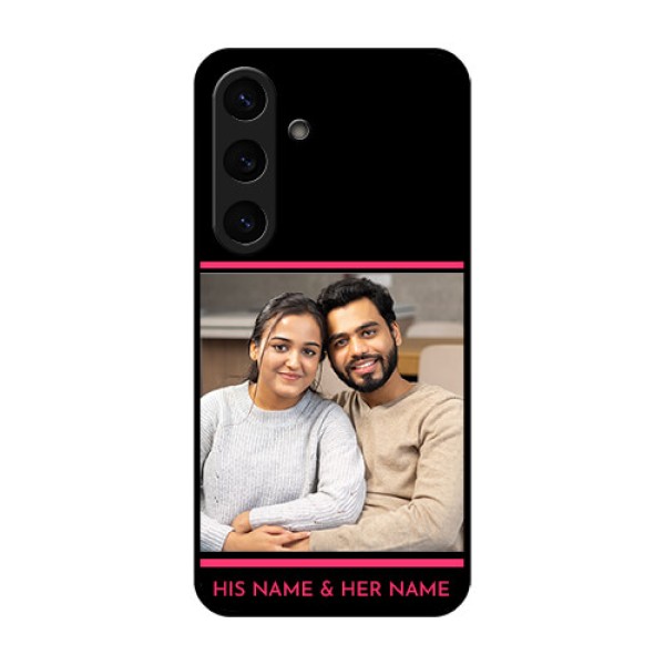 Galaxy S25 Plus 5G Custom Glass Phone CaseWith Add Text Design