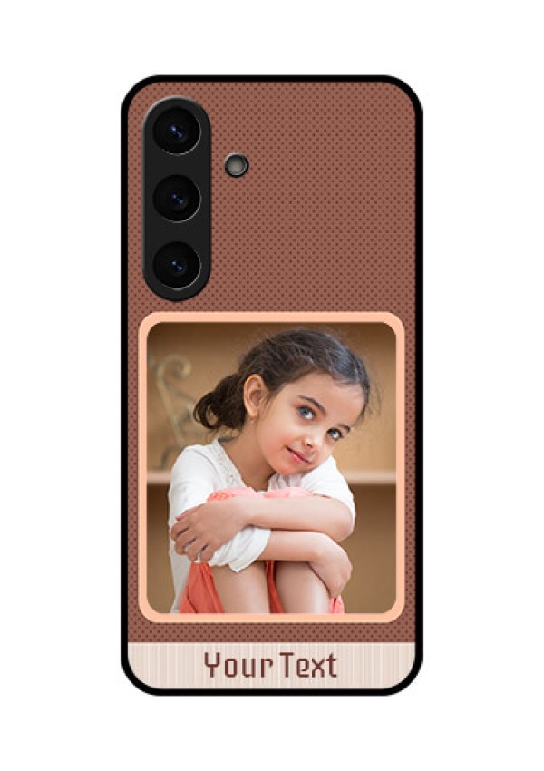 Galaxy S25 Plus 5G Custom Glass Phone CaseSimple Pic Upload Design
