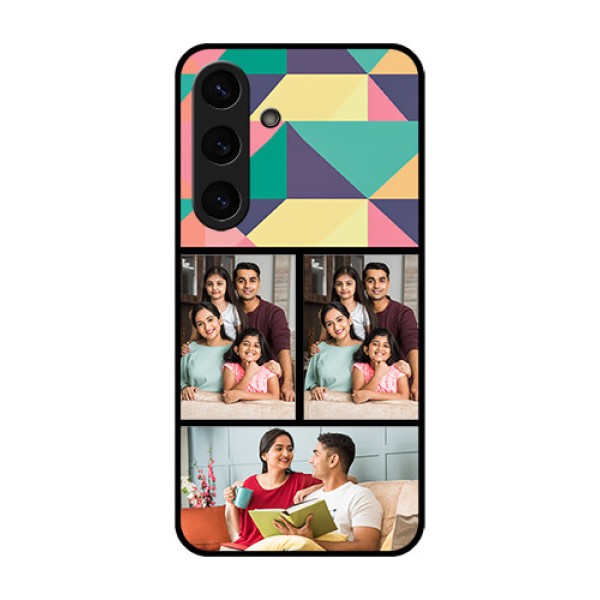 Galaxy S25 Plus 5G Custom Glass Phone CaseBulk Pic Upload Design