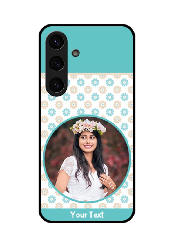 Galaxy S25 Plus 5G Custom Glass Phone CaseBeautiful Flowers Design