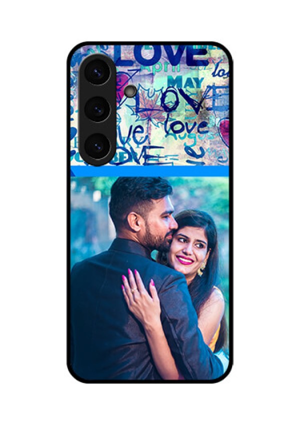 Galaxy S25 Plus 5G Custom Glass Phone CaseColorful Love Design