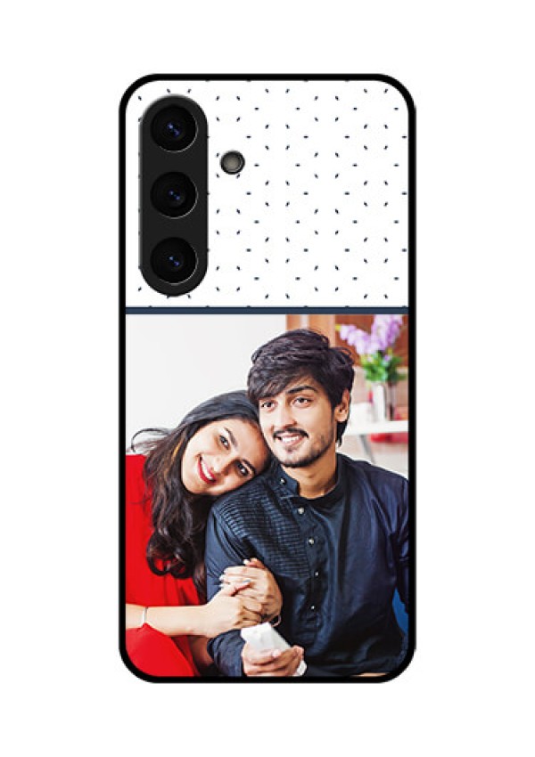 Galaxy S25 Plus 5G Custom Glass Phone CasePremium Dot Design