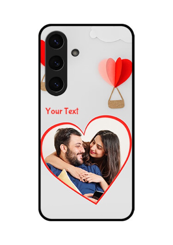 Galaxy S25 Plus 5G Custom Glass Phone CaseParachute Love Design